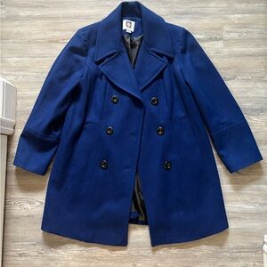 Anne Klein Navy Blue Peacoat